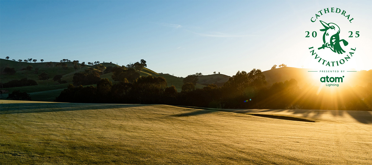 Atom Lighting x Cathedral Invitational 2025 background 3 Cathedral golf course landscape